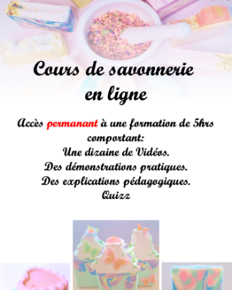 Cours de savonnerie en ligne